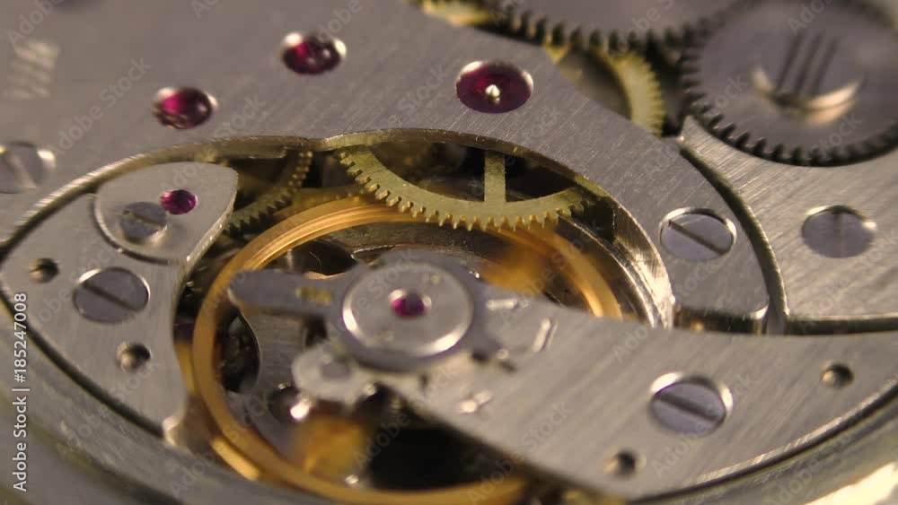 custom made wallpaper toronto digitalclock mechanism close-up view