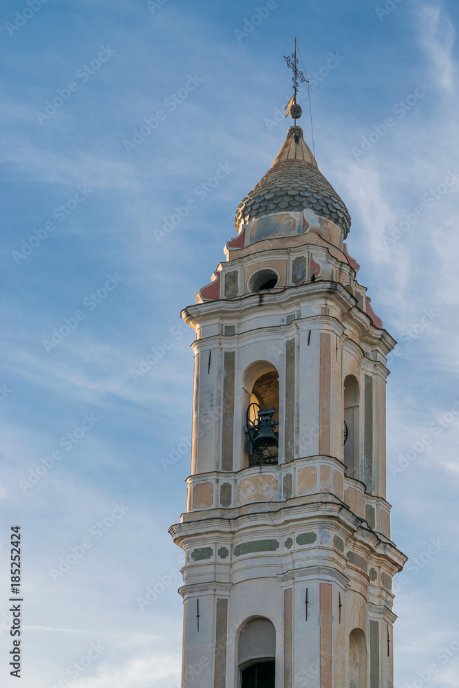 Bell tower of the church portrait