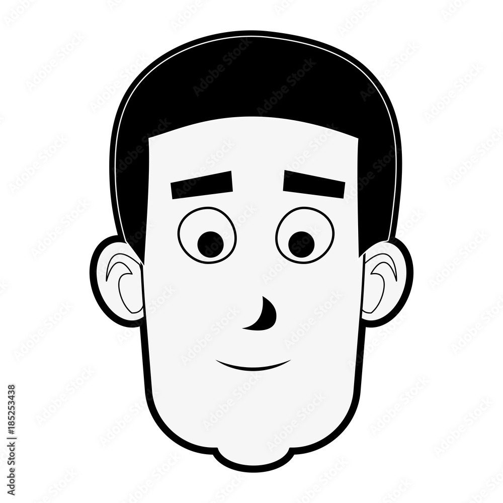 Man face cartoon Man face cartoon