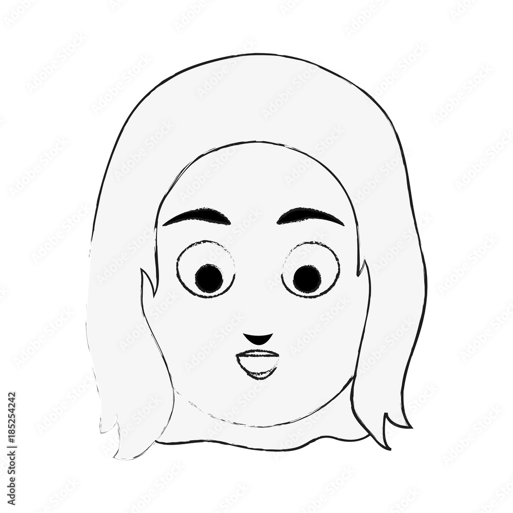 Obraz premium Young woman face