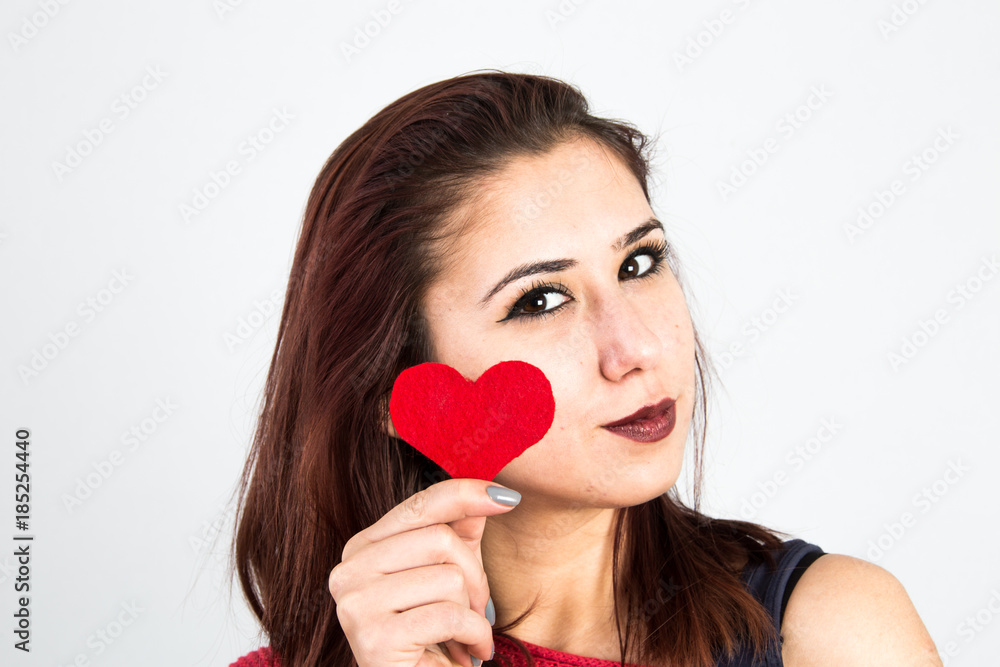 Pretty young girl working on the day of the boys Pretty young girl working on the day of the boys