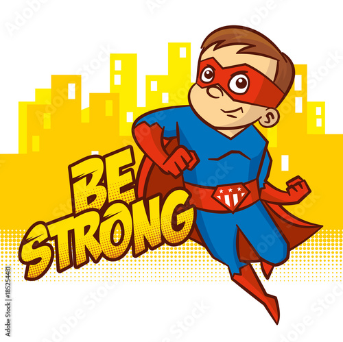 Superhero boy Cartoon character