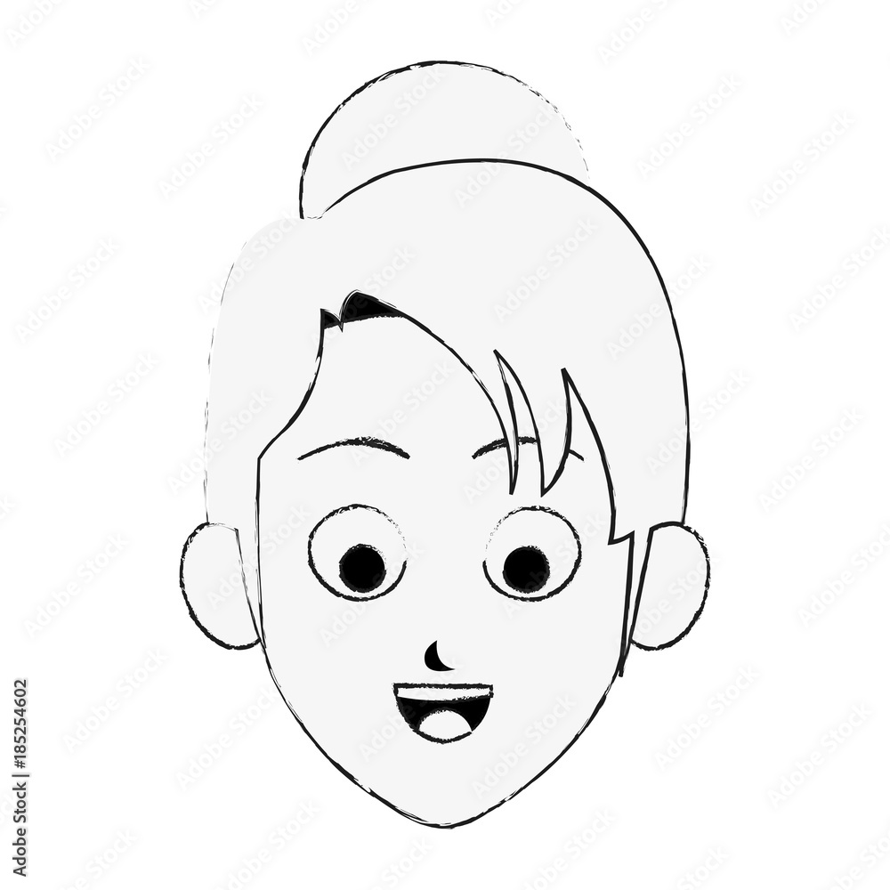 Young woman face Young woman face