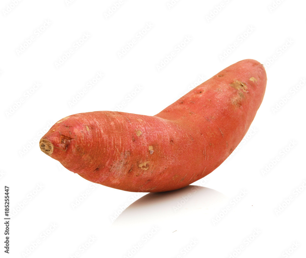 Sweet potato on the white background Sweet potato on the white background