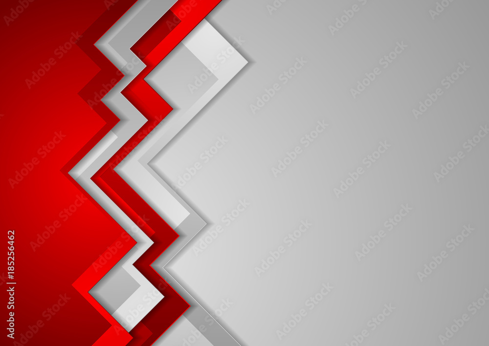 Abstract red and grey corporate background