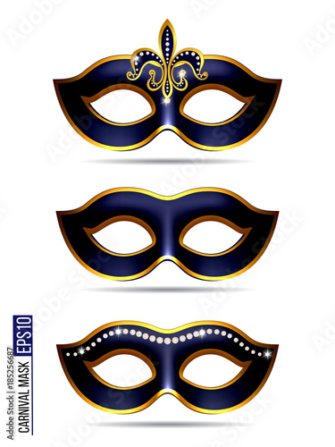 Set of Carnival Mask