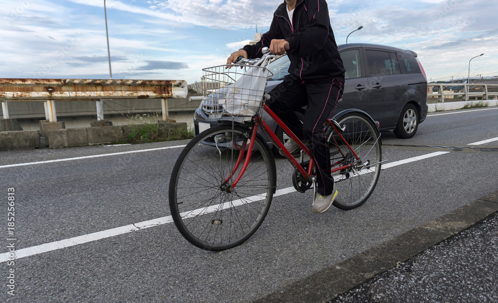 Naklejka premium 自転車交通