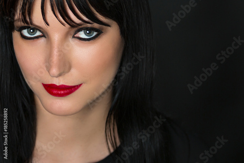 Wallpaper Mural Portrait of a beautiful smiling woman. Female face close up. Makeup Torontodigital.ca