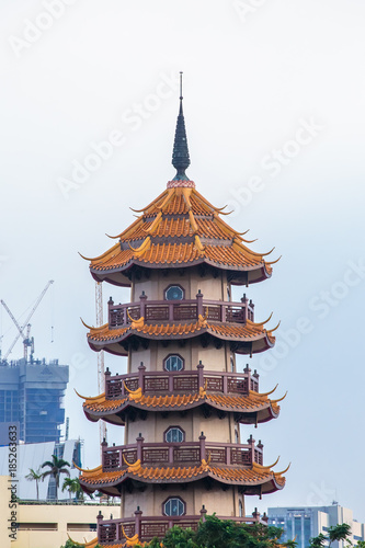 Che Chin Khor Temple and Pagoda  Chao Phraya River Trip in Bangkok  Thailand