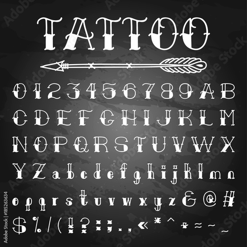 Hand written Old school font