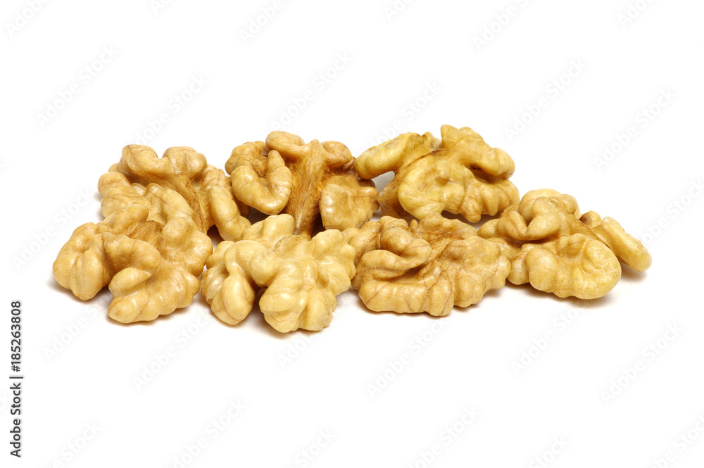 Walnuts isolated on white Walnuts isolated on white