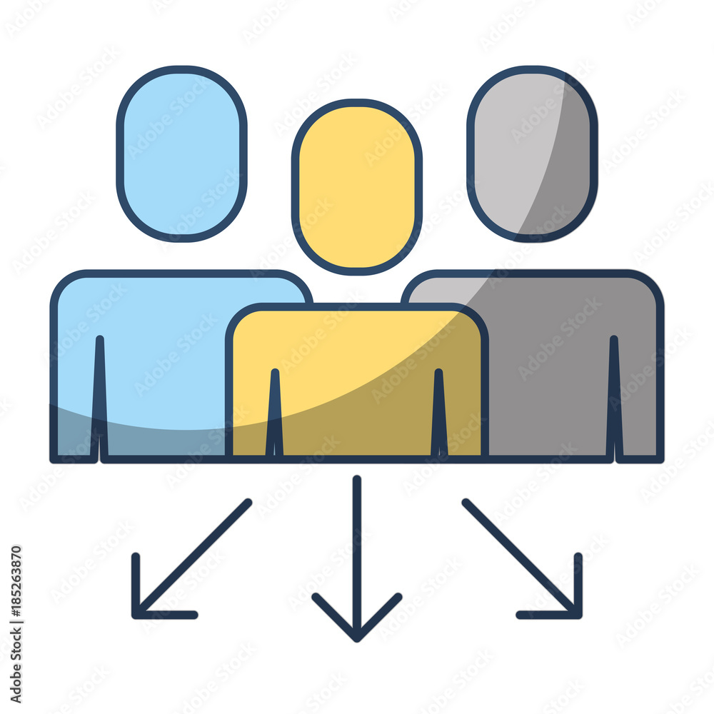 teamwork people group progress arrows vector illustration teamwork people group progress arrows vector illustration