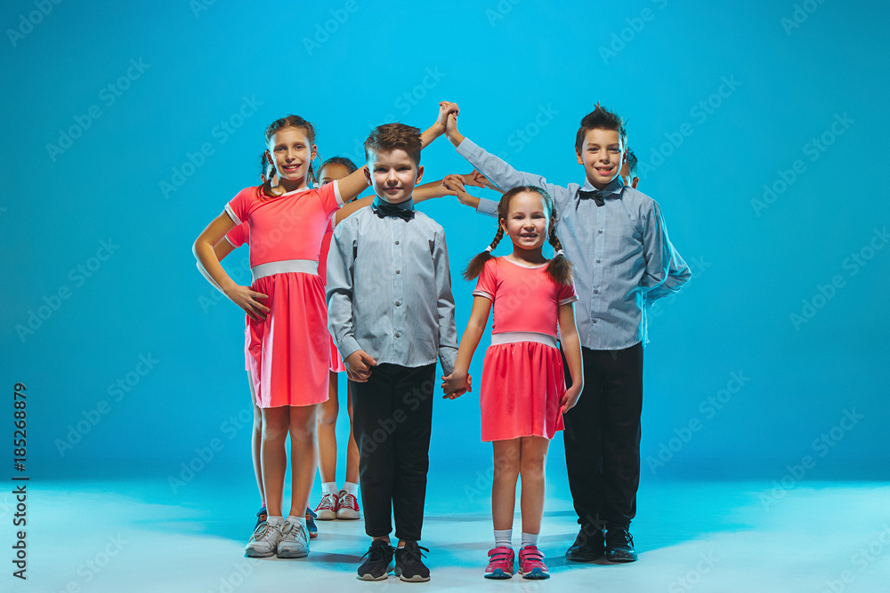 Obraz premium The kids dance school, ballet, hiphop, street, funky and modern dancers