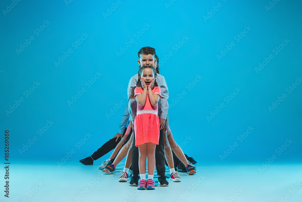 Obraz premium The kids dance school, ballet, hiphop, street, funky and modern dancers