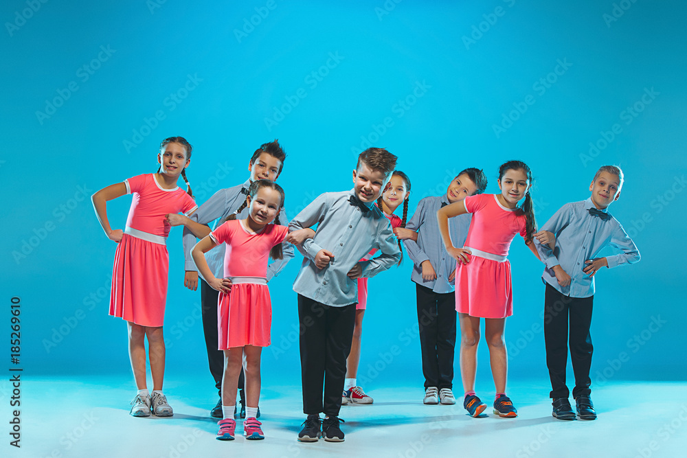 Obraz premium The kids dance school, ballet, hiphop, street, funky and modern dancers