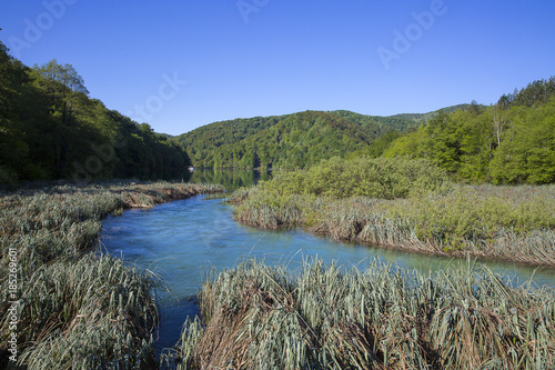 beautiful nature at "Plitvice Lakes" National Park, Croatia