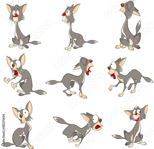 Illustration of a Cute Cat Cartoon Character