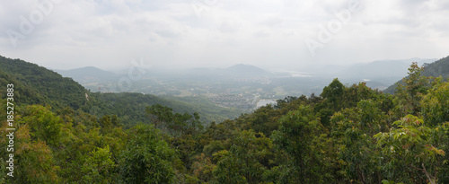 Panoramic view of the park's tropical forest Ya No Da
