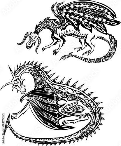 Fabulous decorative dragons