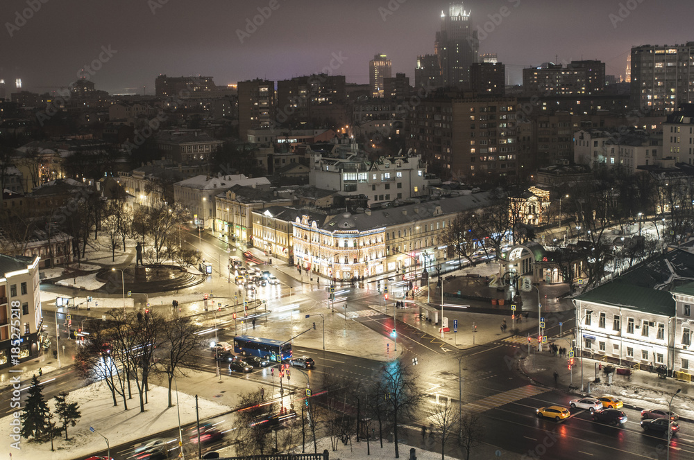 Fototapeta premium вид на город, обзор с храма Христа спасителя