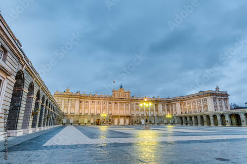 The Royal Palace of Madrid, Spain.