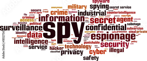 Spy word cloud