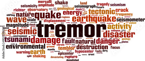 Tremor word cloud photo