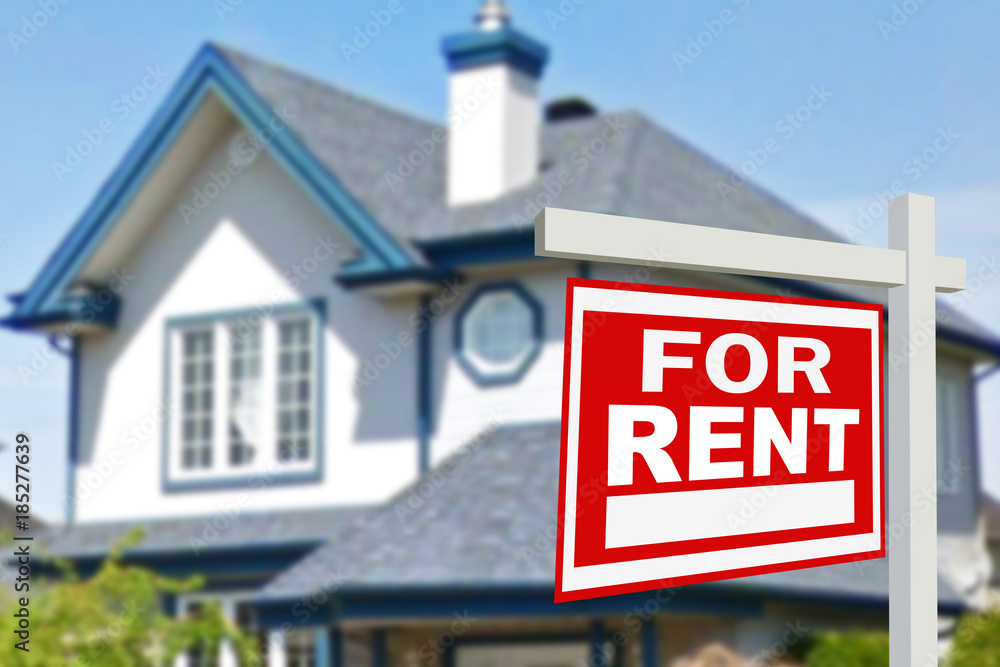 Home for rent. Sign