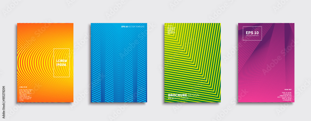 Vector cover designs. Future Poster template. Smartphone modern background set.
