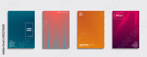Vector cover designs. Future Poster template. Smartphone modern background set.