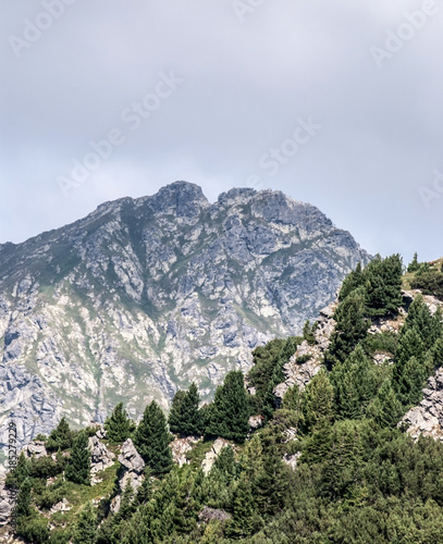 Ostry Rohac peak from Otrhance mountain ridge in Western Tatras mountains in Slovakia