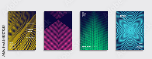 Obraz na płótnie Vector cover designs. Future Poster template. Smartphone modern background set. w salonie