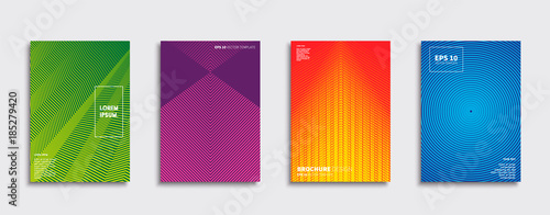 Obraz na płótnie Vector cover designs. Future Poster template. Smartphone modern background set. w salonie