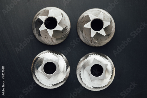 Foto coffee machine grinder conical blades spare part