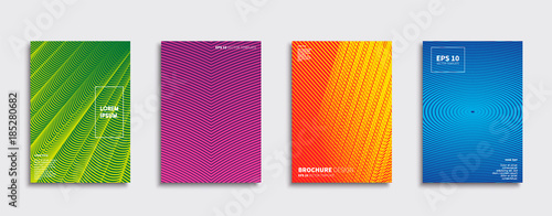 Vector cover designs. Future Poster template. Smartphone modern background set.