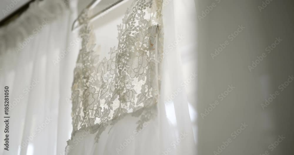 Beautiful white wedding dress detail. Beautiful white wedding dress detail.