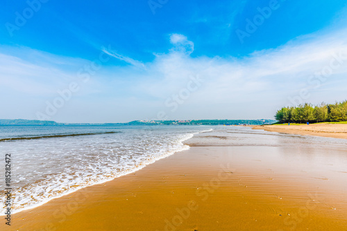 Beautiful beach from Miramar, Goa