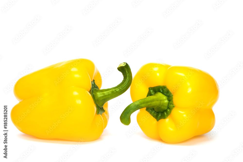 Yellow pepper isolated on white Yellow pepper isolated on white