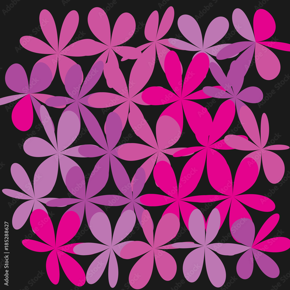 Abstract Whimsical Flower Background Abstract Whimsical Flower Background