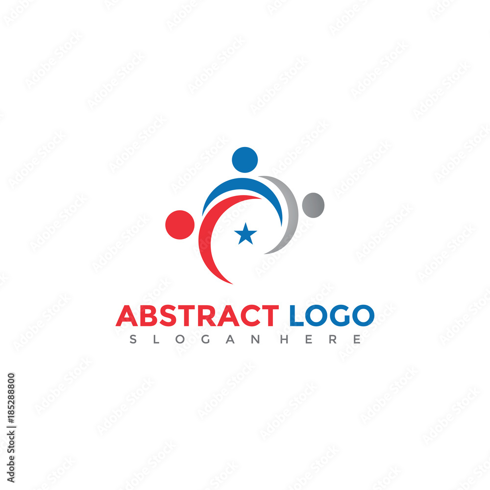 Abstract people Logo Design. Vector Illustrator Eps. 10 Abstract people Logo Design. Vector Illustrator Eps. 10