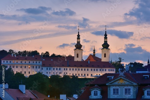 Evening Prague Monastery Strahov