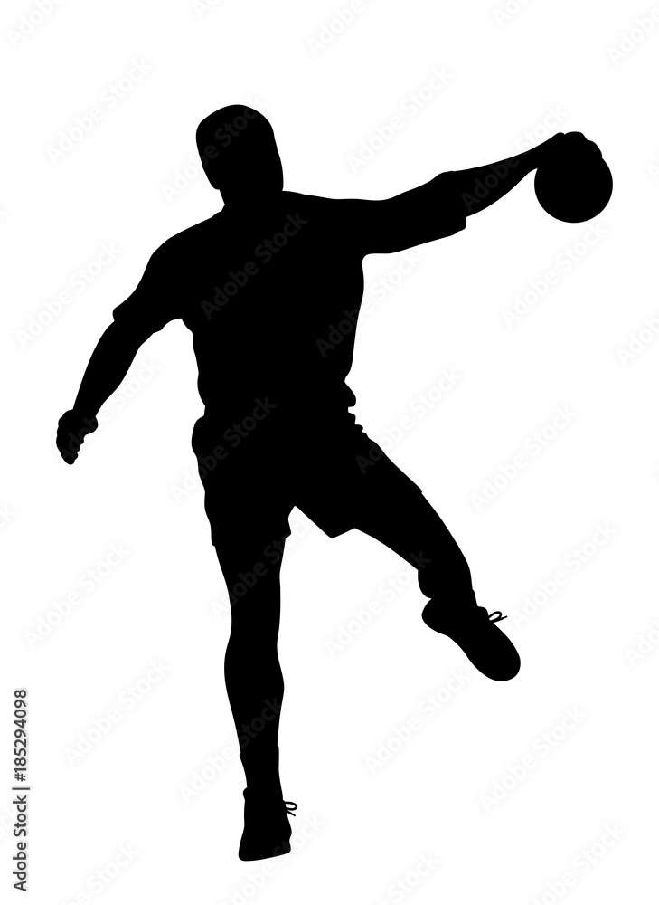 Male handball player