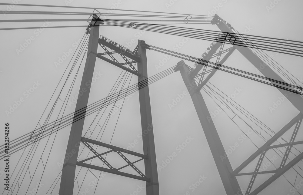 Fototapeta premium Abstract monochrome background.
