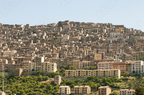Εκτύπωση καμβά View of Gangi in Sicily