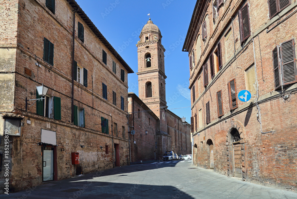 San Niccolo al Carmine church in Siena, Italy