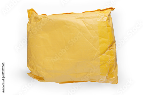 Yellow postal cardboard pac...