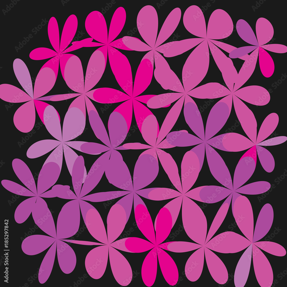 Abstract Whimsical Flower Background Abstract Whimsical Flower Background