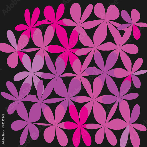  Abstract Whimsical Flower Background