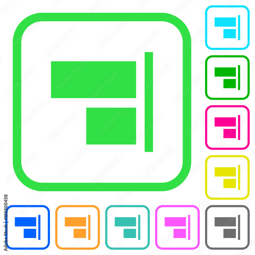 Align to right vivid colored flat icons icons Align to right vivid colored flat icons icons