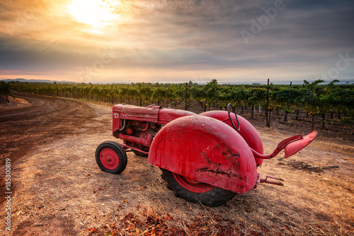 Old Red Tractor